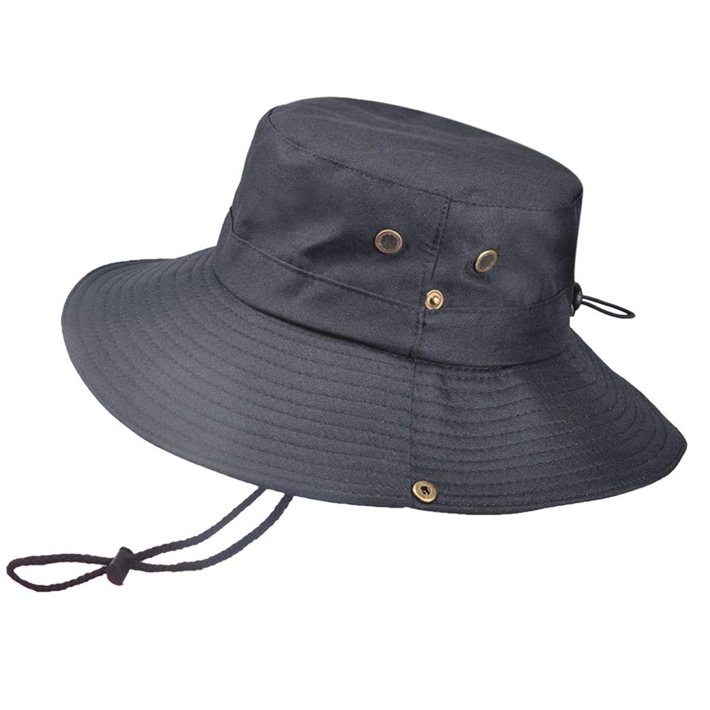 Foldable Sun Hat for Men - Wide Brim UPF Sun Protection Summer Hat for Outdoor Hiking, Fishing & Travel - Lightweight Boonie Hat for Beach, Camping & Gardening
