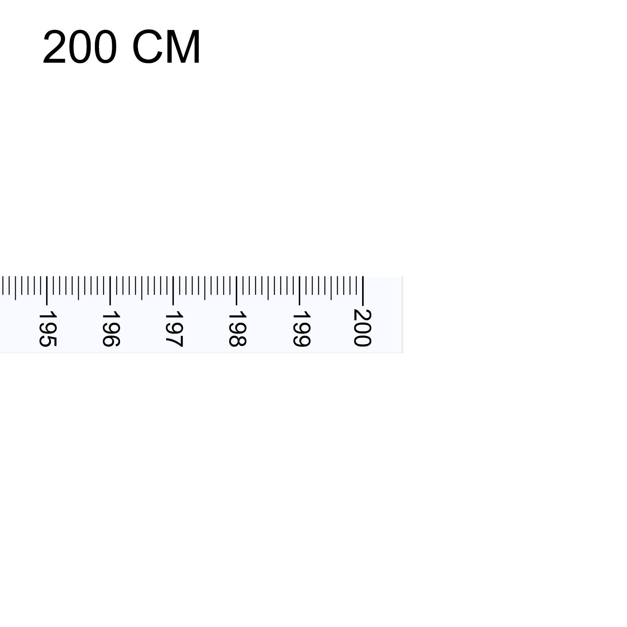 uxcell Adhesive Backed Tape Measure 200cm/79in - Vertical Read Measuring Tape with Sticky Back for Workbench, DIY Projects & Crafting - Transparent Self-Adhesive Ruler for Workshop, Garage & Home Improvement