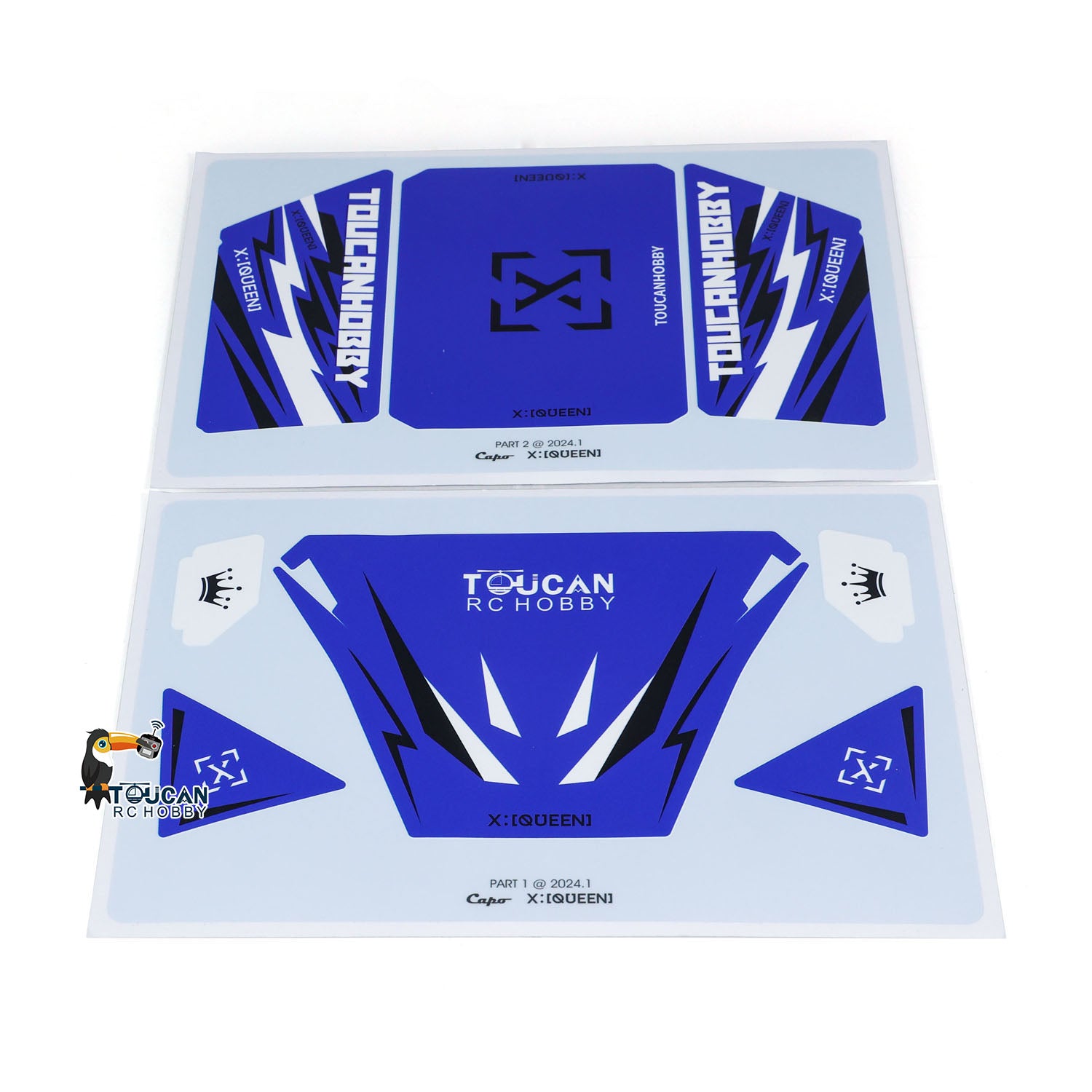 Custom PVC Waterproof Decal Stickers for Capo 1/8 U4 CD1582X RC Crawler - Durable Toucan Design for RC Hobby Vehicles - Perfect for Off-Road Climbing & RC Car Customization
