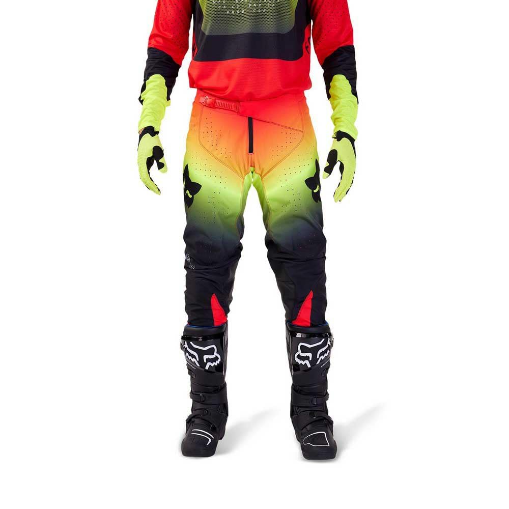 Fox 360 Adjustable Pants - Red/Yellow, Size 32 | Outdoor Hiking & Casual Wear for Men