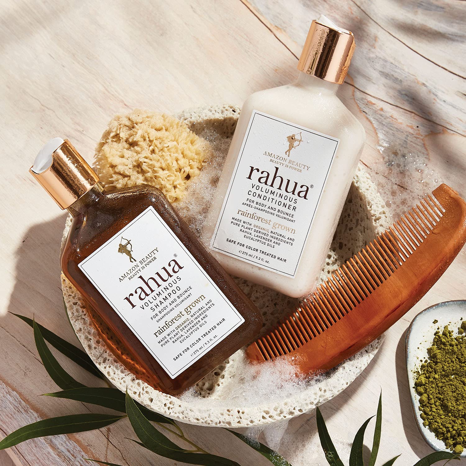 **Rahua Voluminous Hair Care Set - Volumizing Shampoo & Conditioner (9.3 Fl Oz) + Voluminous Spray (6 Fl Oz) for Thicker, Fuller Hair - Perfect for Daily Use & Special Occasions**