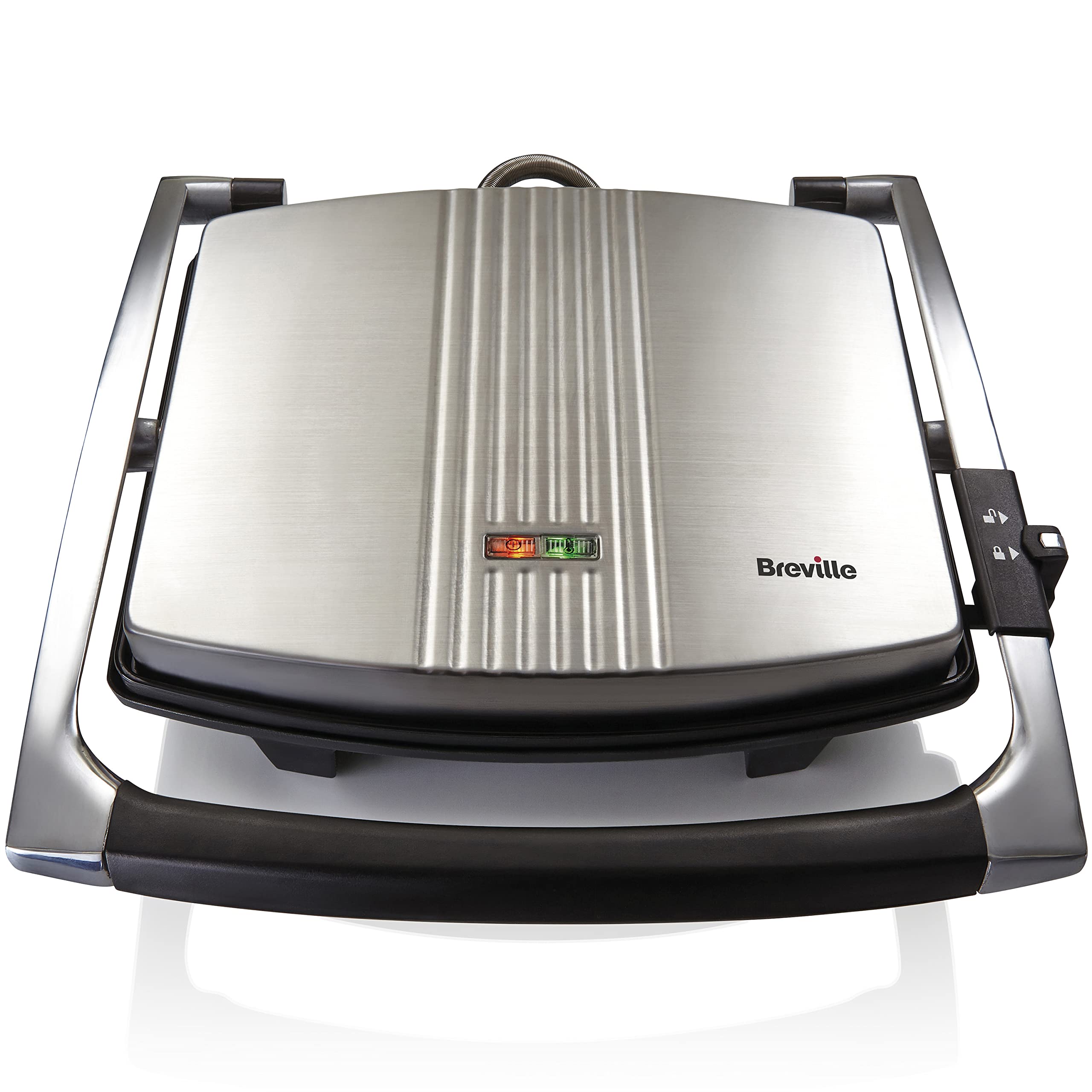 Breville 4-Slice Sandwich Maker & Panini Press | Stainless Steel Toaster | Perfect for Grilled Cheese, Paninis & Toasties [VST026X] | Ideal for Breakfast, Lunch & Quick Snacks at Home or Office