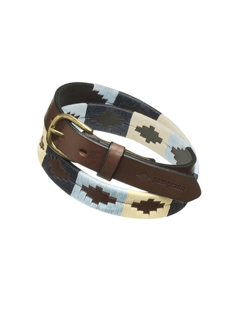 Authentic Argentinian Polo Belt - Genuine Leather Pampeano Belt for Men & Women - Perfect for Equestrian, Polo & Casual Wear