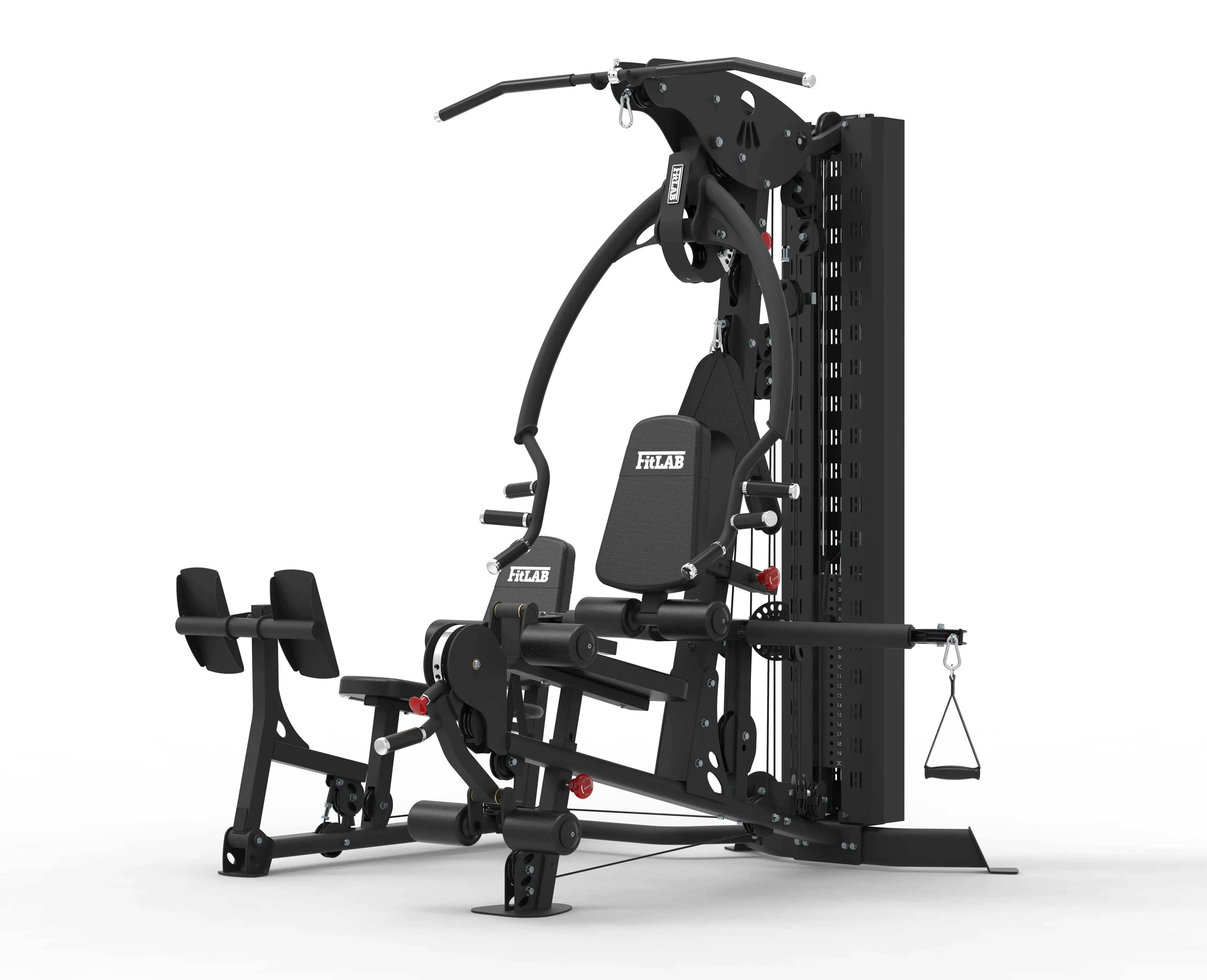 FITLAB Multi Gym with Leg Press - Home Gym Station, Power Rack, Smith Machine, Chest Fly, Vertical Leg Press & Cable Crossover | Perfect for Full-Body Workouts at Home, Strength Training & Muscle Building