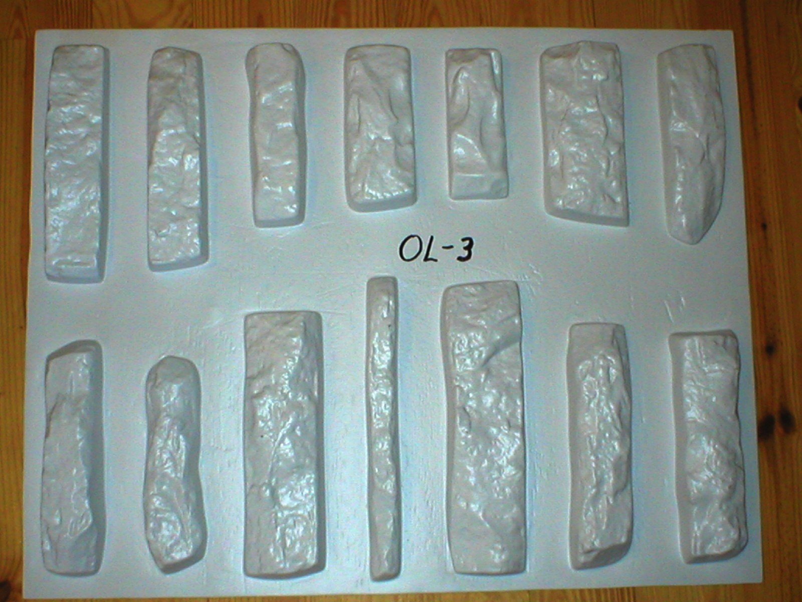 24-Piece Dry Stack Ledgestone Rock Mold Set ODL-05 - DIY Concrete Stone Molds for Landscaping, Garden Walls & Home Decor Projects