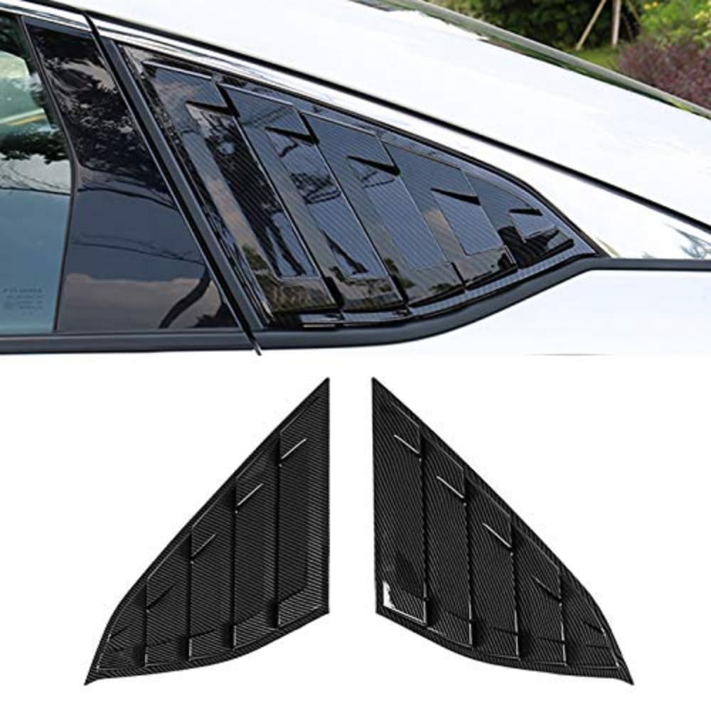 Honda Accord 2018-2022 Side Window Louvers Vent Cover Trim - 2PCS ABS Carbon Fiber Car Accessories for Enhanced Style & Protection | Perfect for Street Racing, Car Shows, and Daily Driving
