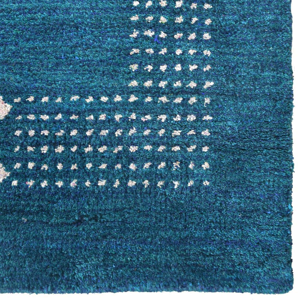 Hand Knotted Wool Rug - Premium Handmade Area Rug for Living Room, Bedroom & Dining Room - Soft & Durable Home Decor