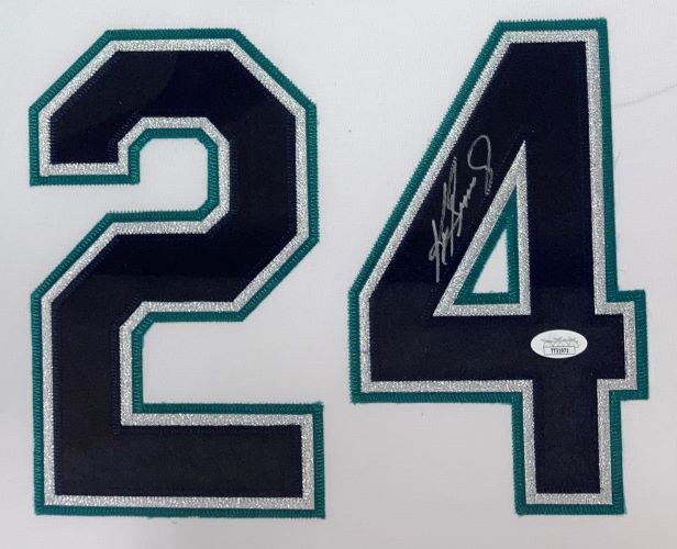 Authentic Ken Griffey Jr. Signed Seattle Mariners Nike Baseball Jersey with JSA Hologram - Framed Memorabilia for Sports Collectors & Man Cave Decor