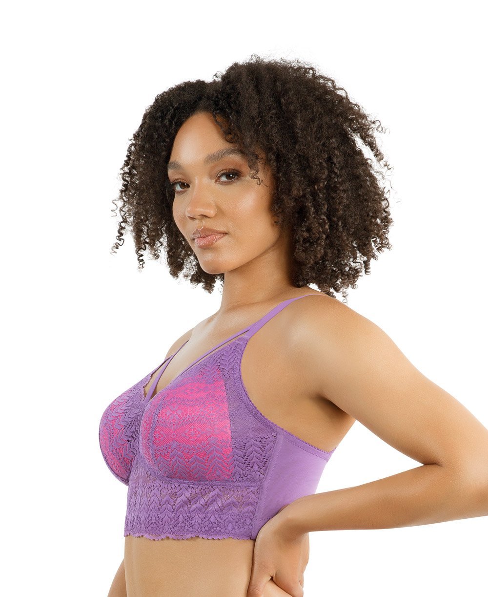 Parfait Mia Lace Wireless Padded Bralette - Comfortable Black Lingerie for Everyday Wear & Special Occasions