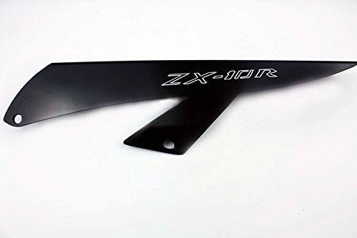 HTTMT MT173-OGO Motorcycle Chain Guard Cover - Black, Fits 2006-2009 Kawasaki ZX-10R ZX10R ZX 10R - Durable Protection for Street & Track Riding