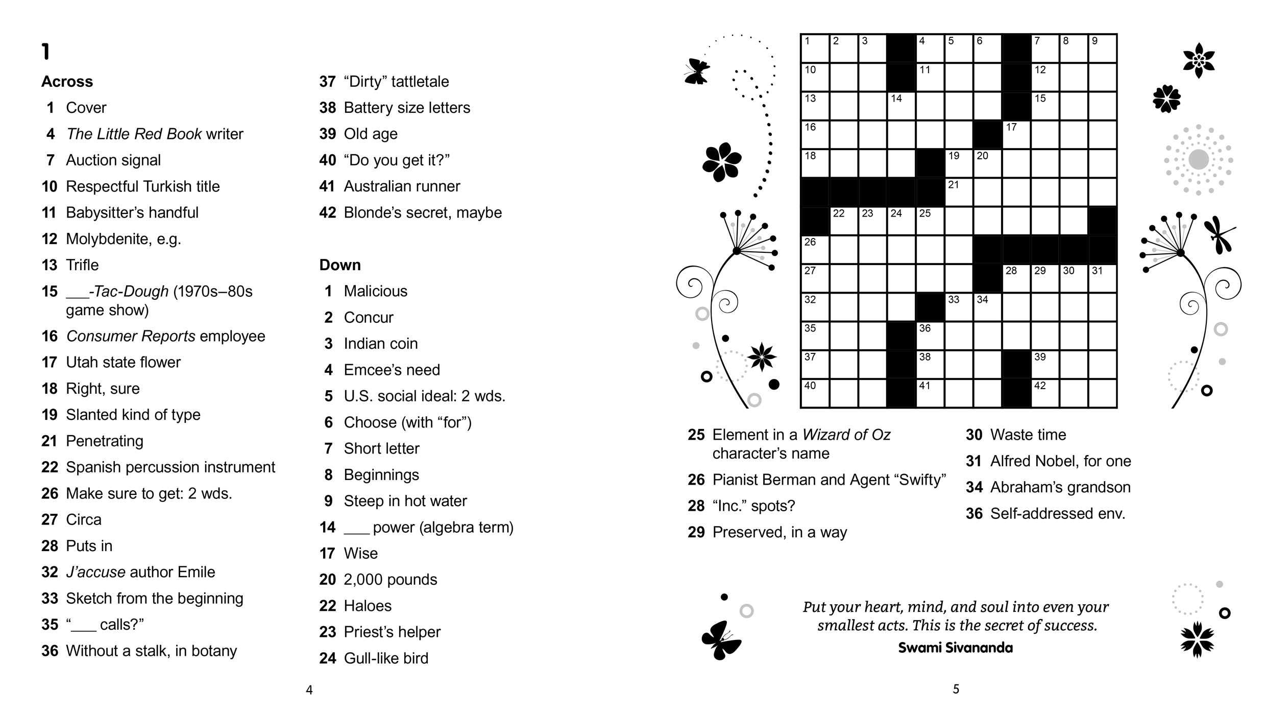 Large Print Inspirational Crossword Puzzle Books for Adults - Easy-to-Read Word Games for Seniors & Visually Impaired - Perfect for Relaxation, Travel & Brain Exercise
