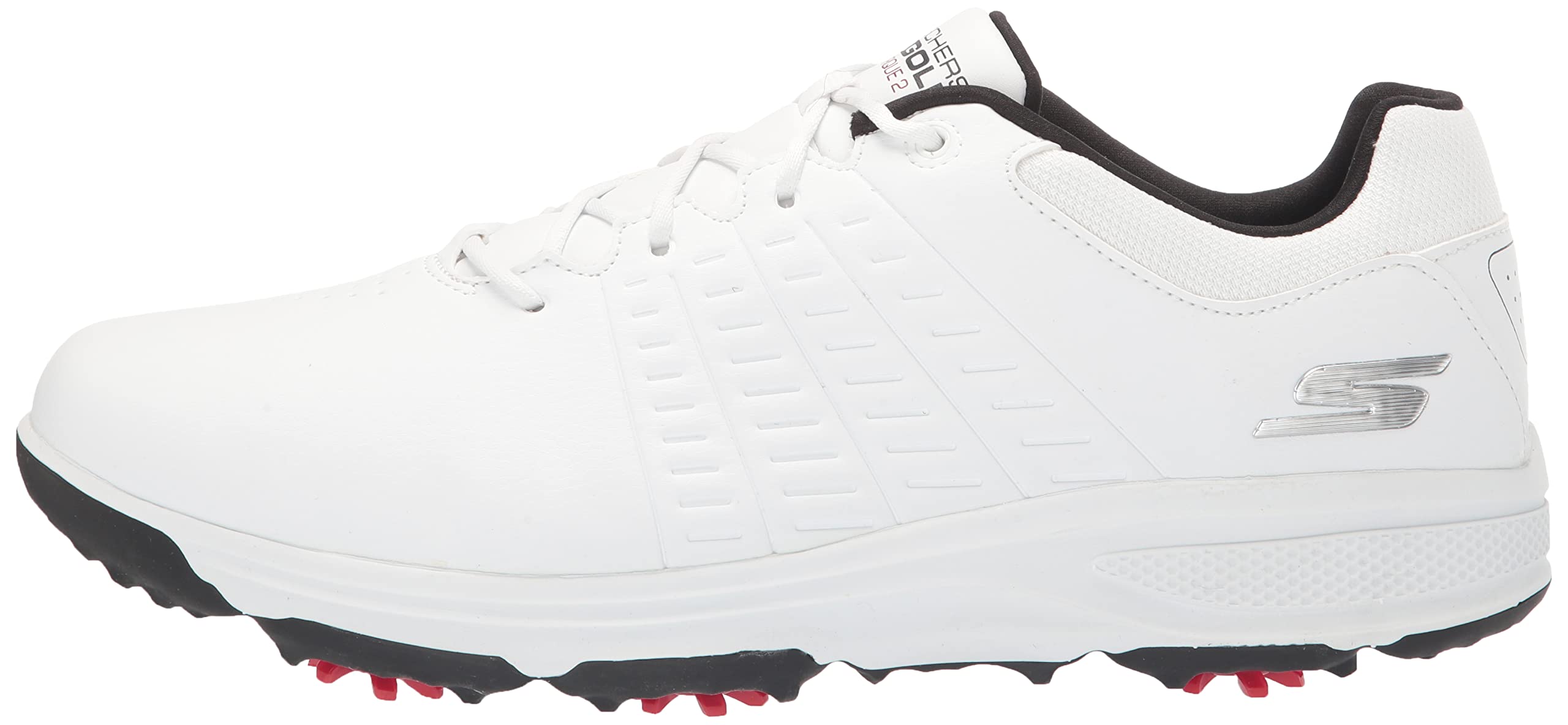 Skechers Go Golf Shoes for Men - Black/Red Size 43 EU - Perfect for Golf & Casual Wear
