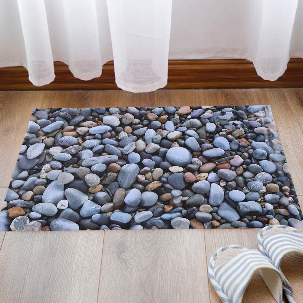 3D Cobblestone PVC Wall Sticker - Waterproof Bathroom Floor & Wall Decals for Home, Corridor, Kitchen - Easy Peel & Stick DIY Home Decor Upgrade
