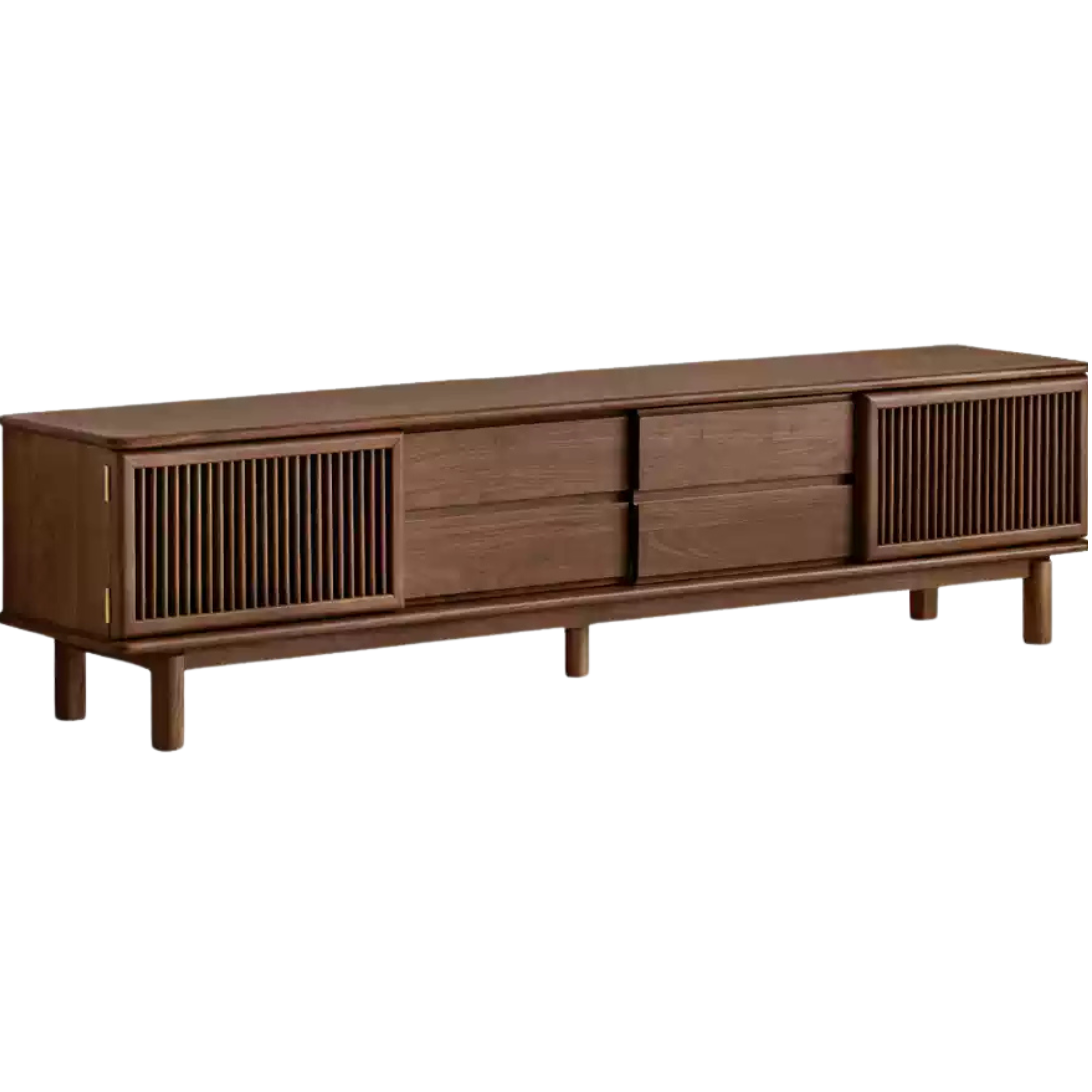 78.7x15.7x19.6 inch / 200x40x50cm / Rich Dark Walnut color / Black walnut TV cabinet
