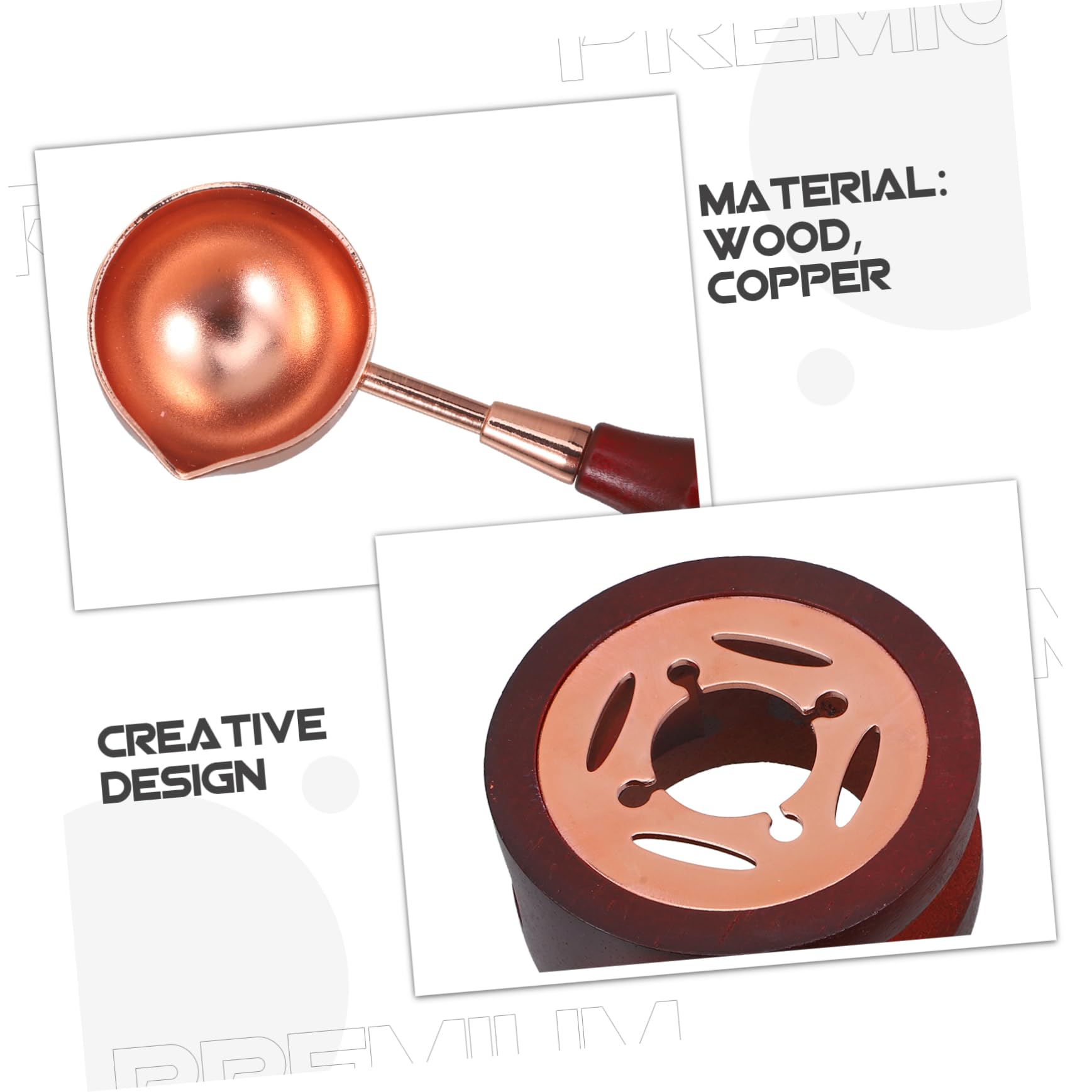 Premium Wax Seal Kit with Wax Warmer, Spoon & Copper Melter - Reusable Wax Sealing Tools for Letters, Invitations, Wedding Favors & DIY Crafts
