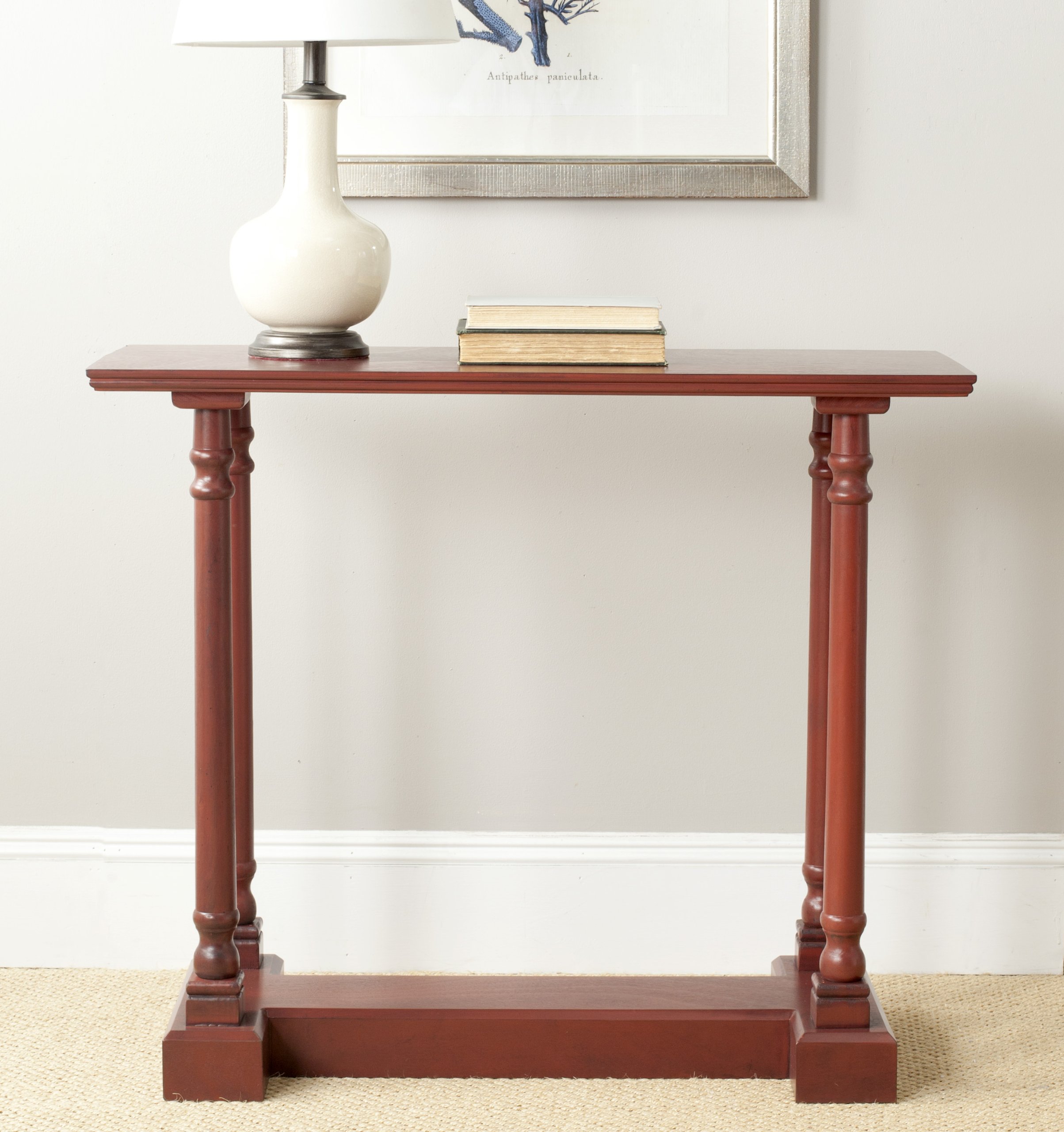 Safavieh American Homes Collection Regan Red Console Table - Elegant Entryway & Living Room Furniture for Home Decor