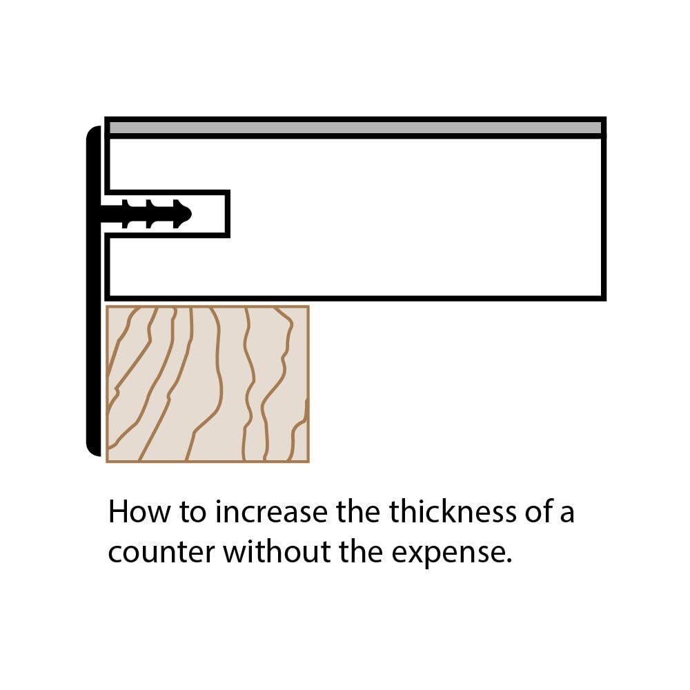 Outwater 1-1/2 Inch Flexible Plastic T-Molding - Milk Chocolate Brown Polyethylene Offset Barb Tee Moulding (250 Foot Coil) for Flooring Transitions, DIY Projects & Home Improvement