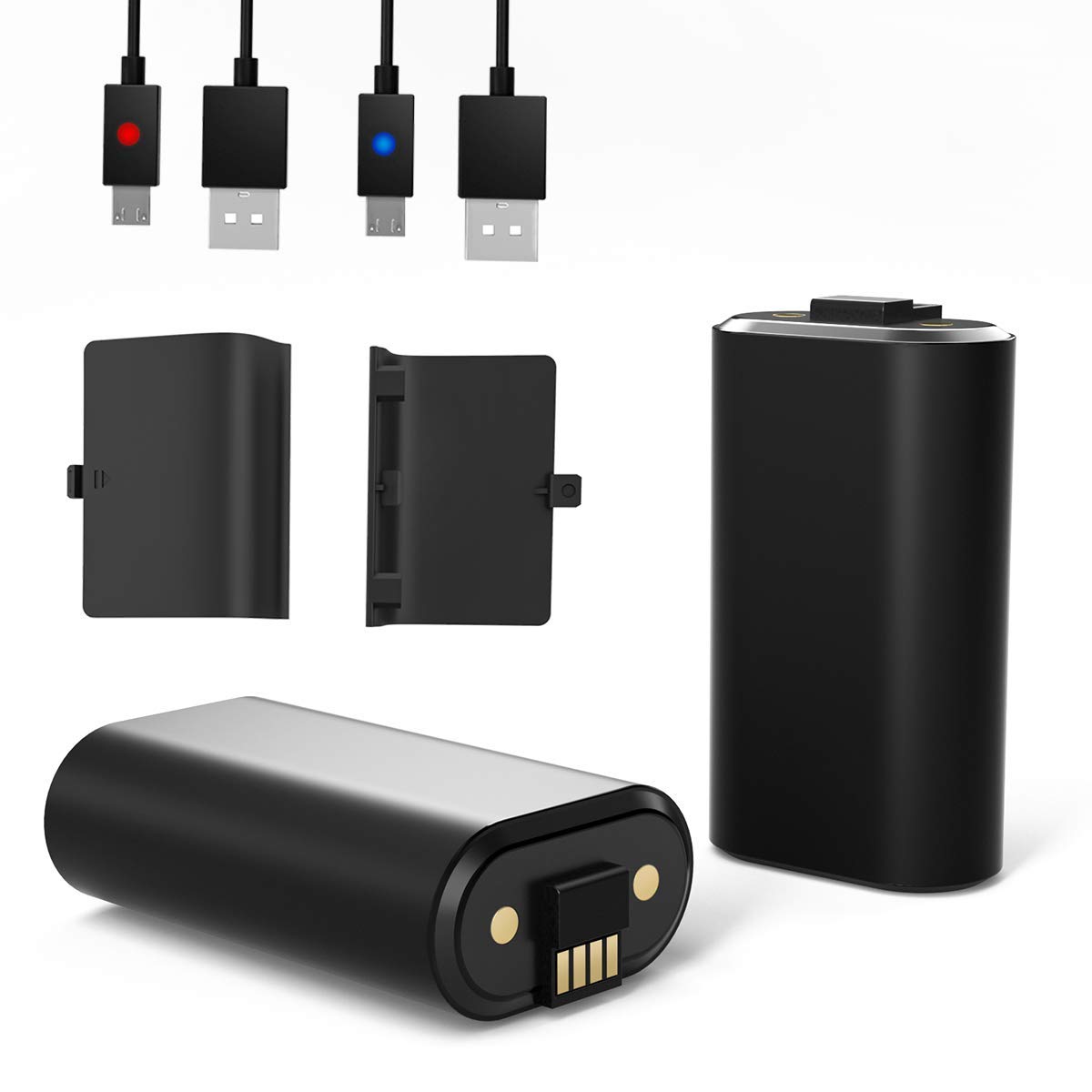 Xbox One Controller Charger with Rechargeable Battery Pack - Fast Charging Station for Xbox One/S/X Controllers - Perfect for Gaming Sessions & Multiplayer Setups
