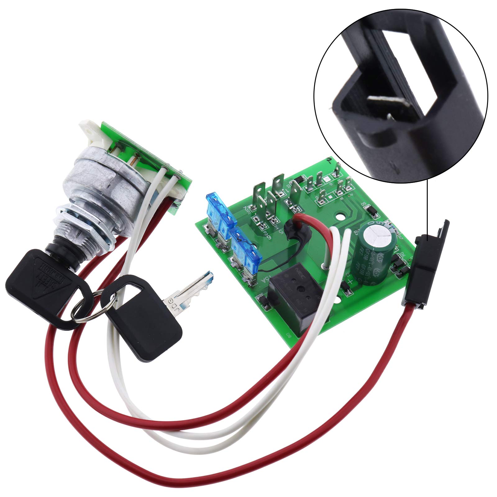 Solarhome AM122913 Starter Ignition Key Switch Module - Compatible with John Deere 325 335 345 Lawn & Garden Tractors (Serial# Below 070000) - Perfect for Tractor Maintenance & Repair