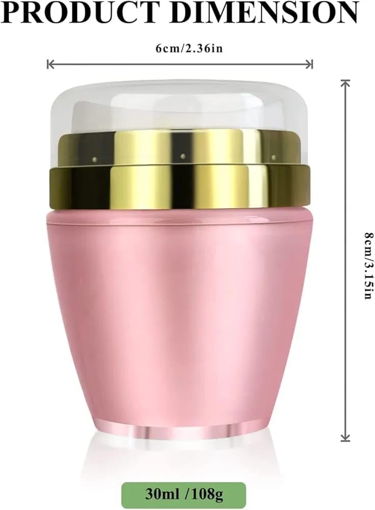Refillable Airless Pump Jars for Face Cream & Lotion | Leak-Proof Acrylic Cosmetic Dispenser Bottles | Travel-Friendly Makeup Accessories | Perfect for Skincare Routine & On-The-Go Use