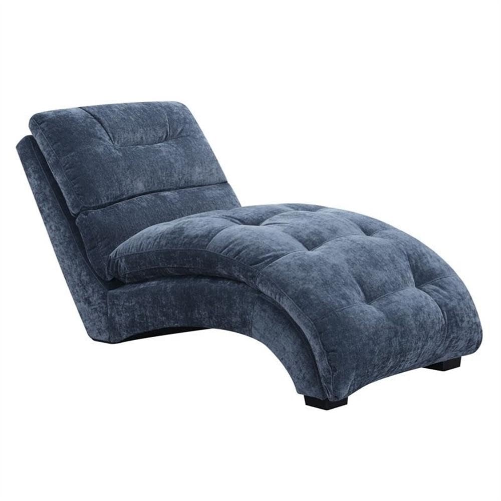 Picket House Furnishings Paulson Chaise Lounge - Comfortable Microfiber Upholstered Living Room Furniture for Relaxing & Lounging - Perfect for Home, Office or Patio Use