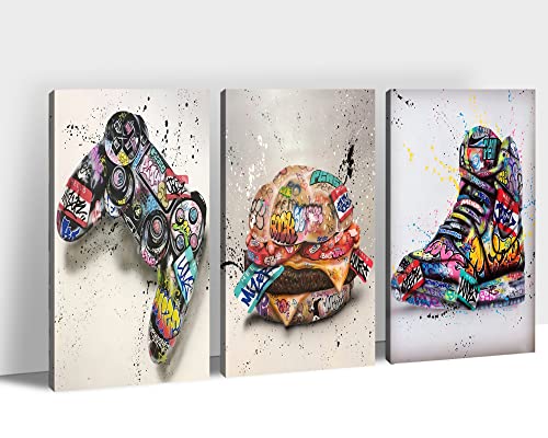 3 Pieces Graffiti Canvas-33