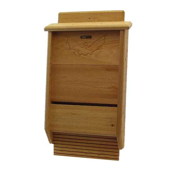 Natural Cedar Bat House for Outdoor Pest Control - Eco-Friendly Wooden Bat Shelter for Garden & Backyard - Attracts Bats to Reduce Mosquitoes Naturally