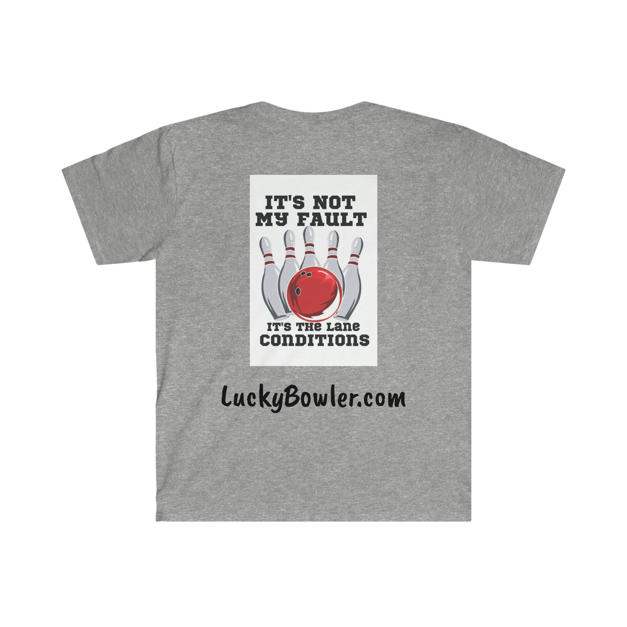 Lucky Tee #1 - Funny 'Not My Fault' Graphic T-Shirt for Men & Women | Trendy Casual Cotton Tee for Everyday Wear, Parties & Gifts