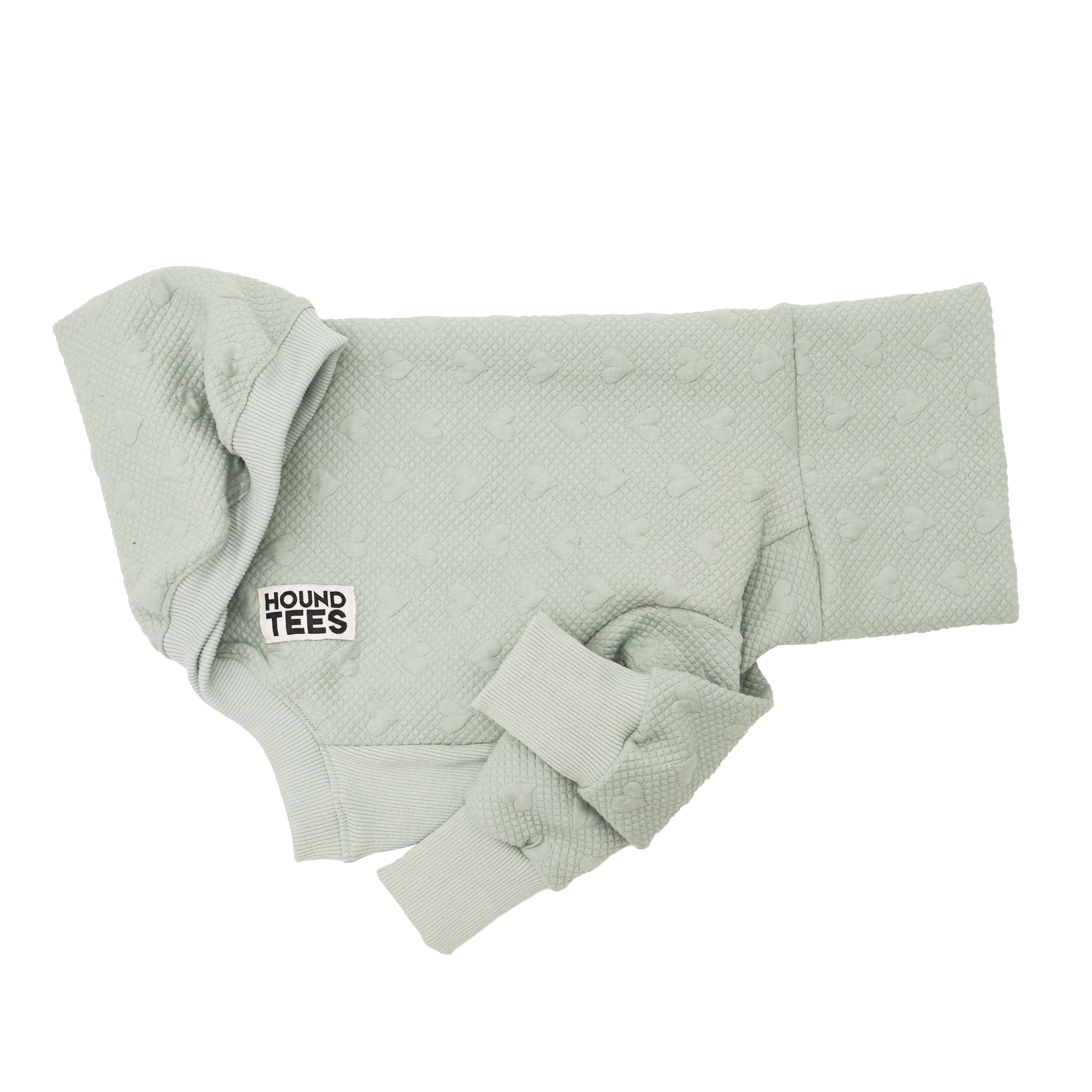 Olive You Whippet Quilted Sweater - Cozy Dog Clothes for Small Breeds | Perfect for Winter Walks & Outdoor Adventures