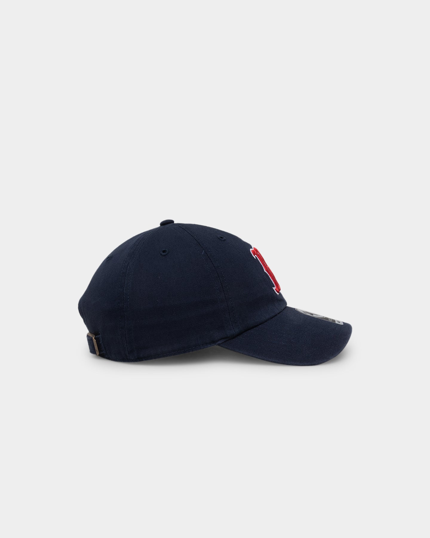 47 Brand Men's Boston Red Sox Clean Up Adjustable Strapback Hat - Navy Blue Baseball Cap for Fans, Game Day & Casual Wear