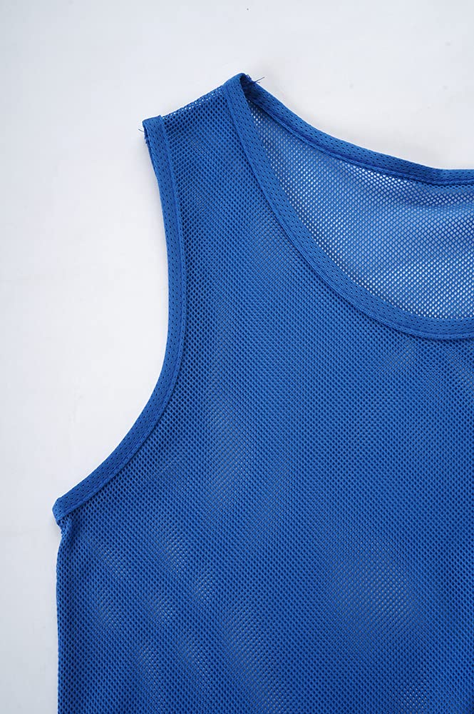 SHIJIXING 12-Pack Numbered Pinnies (1-12) - Soccer Training Bibs & Basketball Jerseys for Kids, Youth & Adults - Perfect for Team Sports, Practice Sessions & School PE Classes
