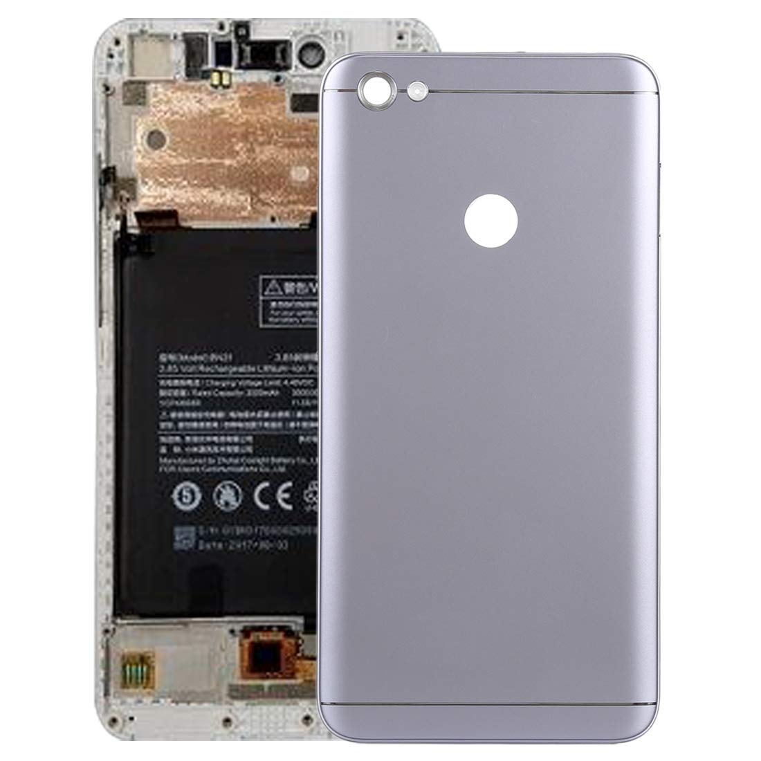 Original Title: Lihuoxiu Mobile Phone Replacement Battery Back Cover Back Cover with Side Keys for Xiaomi Redmi Note 5A Prime   Optimized Title: **Xiaomi Redmi Note 5A Prime Replacement Battery Back Cover with Side Keys – Durable Phone Back Panel for Easy DIY Repair & Protection** (Perfect for Battery Replacement, Cracked Back Repair, and Enhanced Grip)