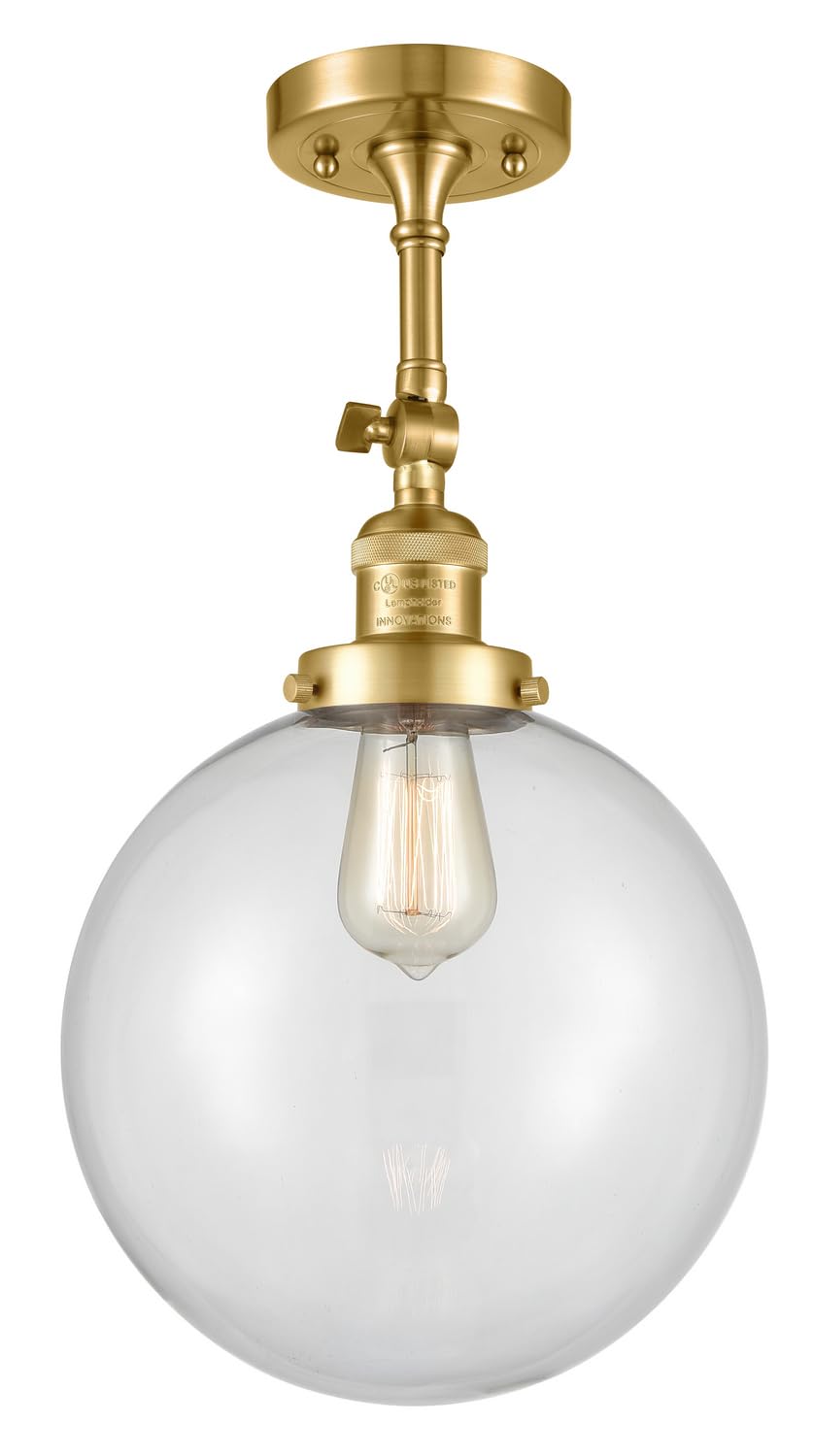 201F-SG-G202-10 LED Bare Bulb with 1-Light Cord Set in Satin Gold Finish - Perfect for Home Decor, DIY Lighting Projects, and Vintage Style Lamps