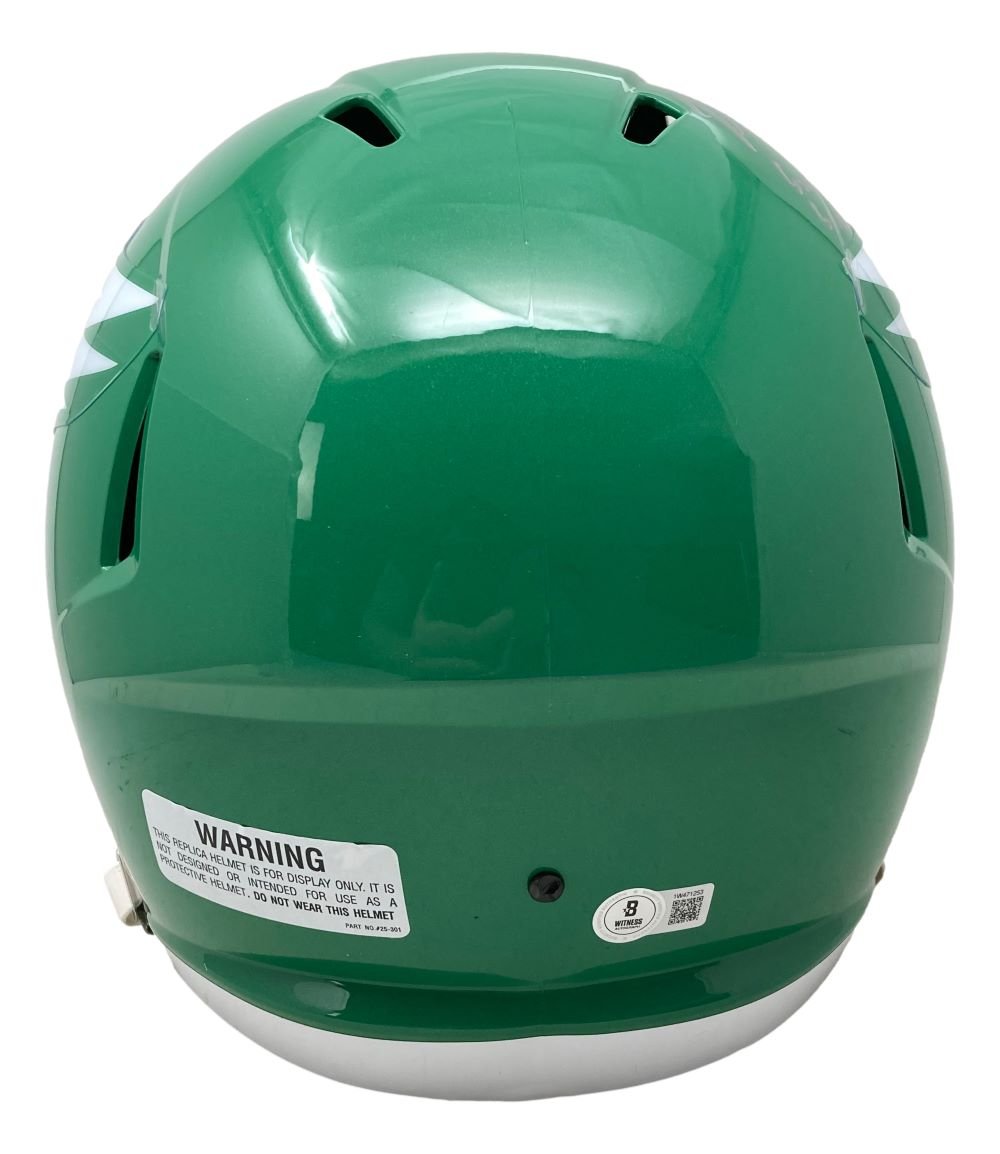 Brandon Graham Autographed Philadelphia Eagles Kelly Green Speed Replica Football Helmet - Limited Edition Collectible for Eagles Fans, Sports Memorabilia, Home Decor & Man Cave Display