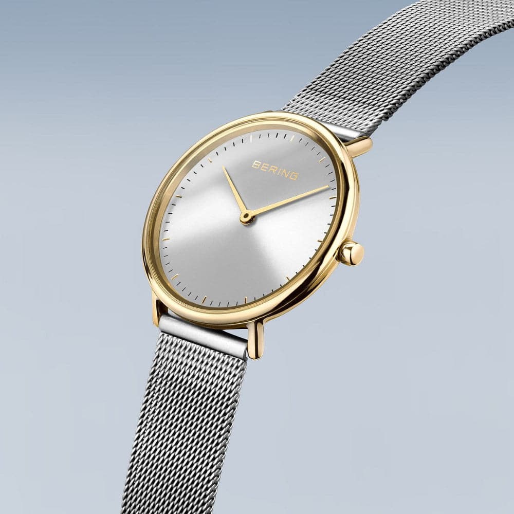 Bering Ultra Slim Silver Dial Women's Watch with Milanese Strap 15729-010 - Elegant Timepiece for Office, Party & Everyday Wear