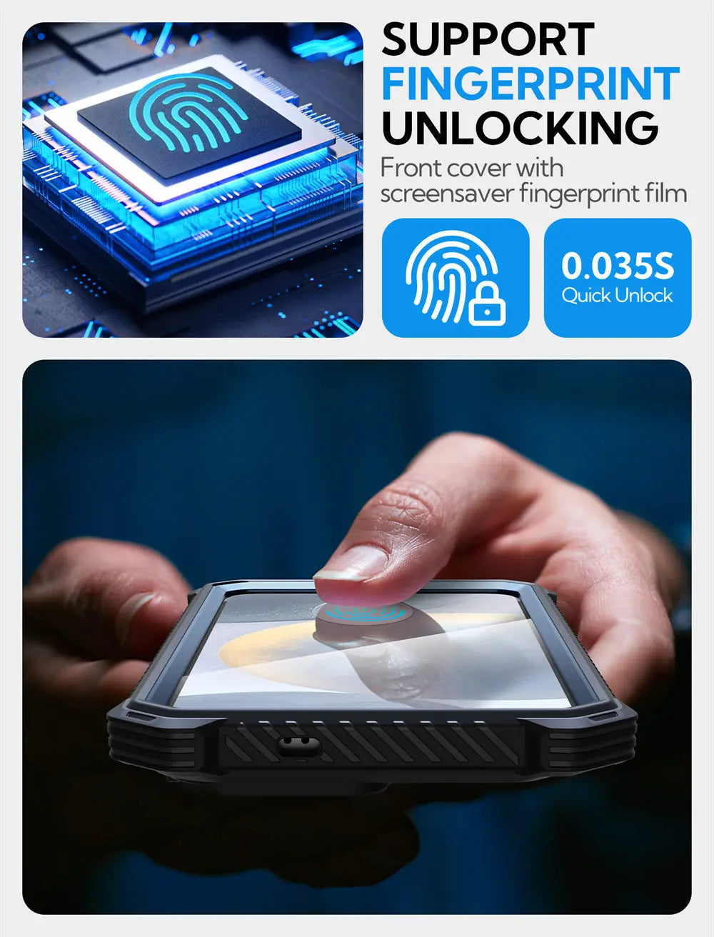 BLASON Armorbox Full Body Protective Case for Samsung Galaxy S25 - Shockproof & Drop Protection - Perfect for Outdoor, Travel & Daily Use