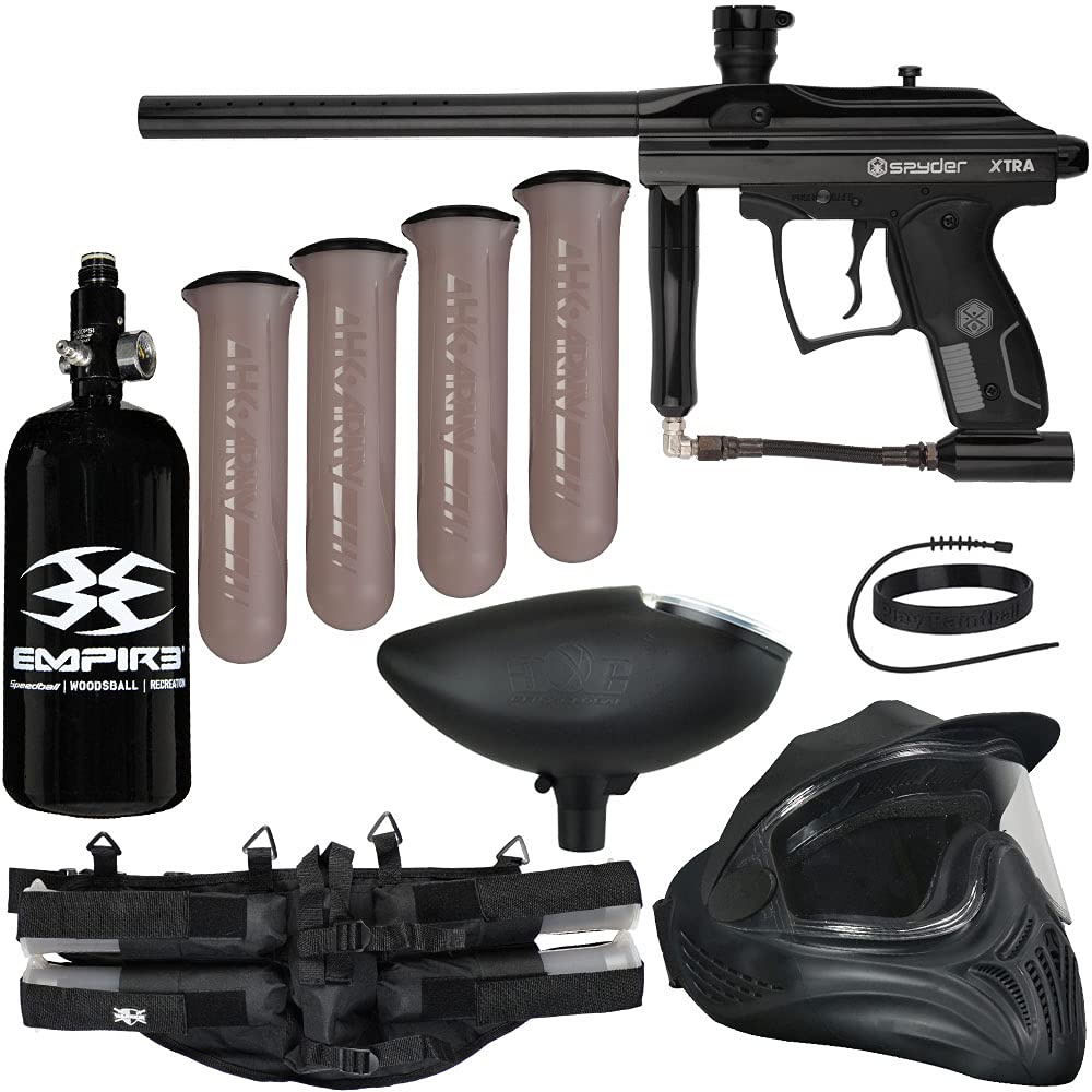 Spyder Xtra Legendary Paintball Gun Kit - Complete Package for Action Village & Kingman | Perfect for Tournaments, Woodsball & Recreational Play