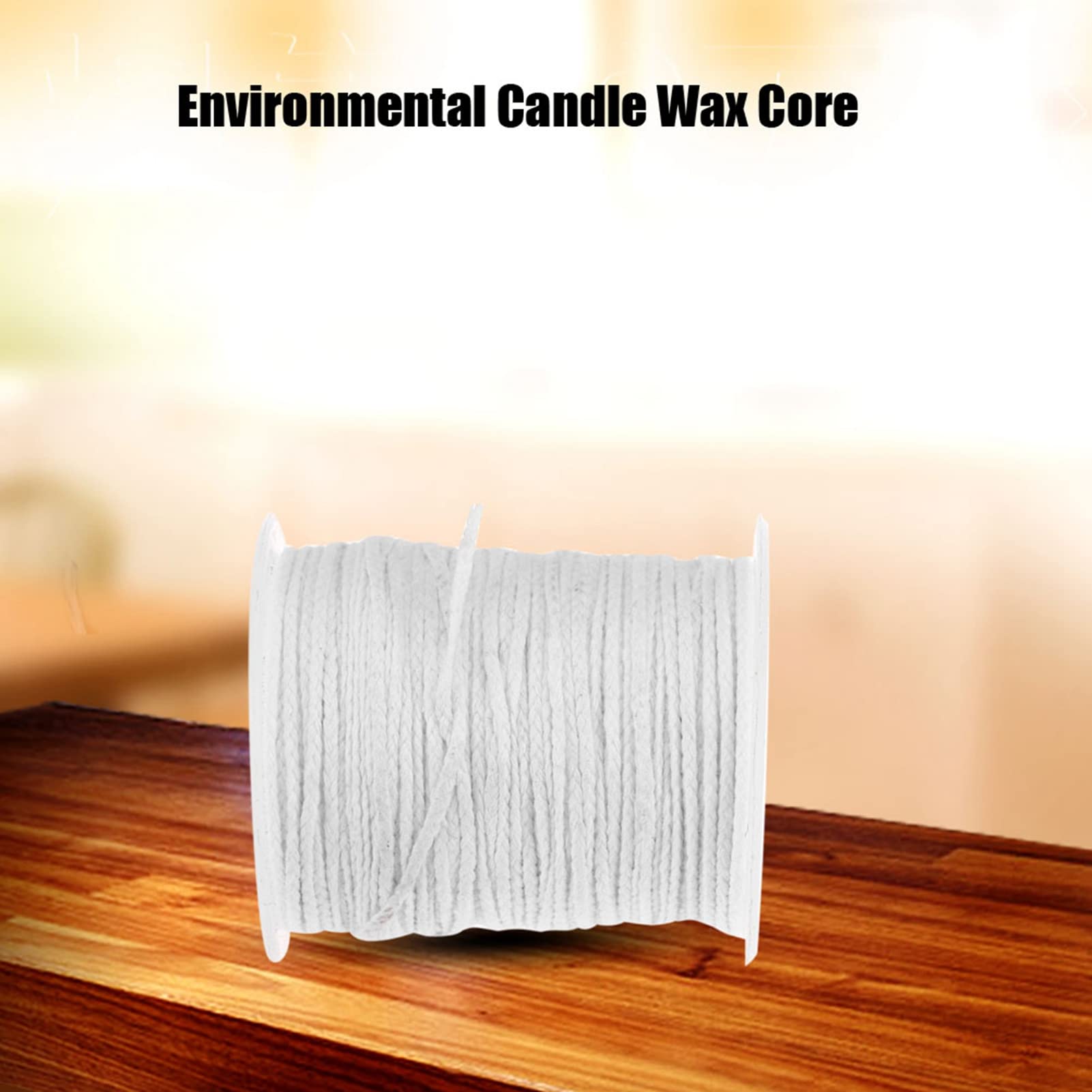 Premium 61m Cotton Candle Wick Spool - Eco-Friendly DIY Candle Making & Oil Lamp Wick Core for Handmade Candles, Wax Melts, and Home Decor Projects