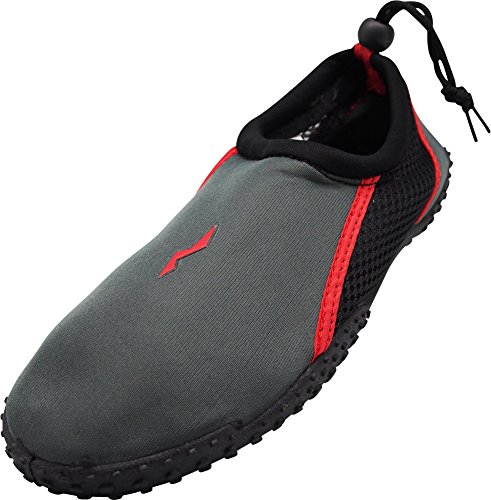 Charcoal/Red