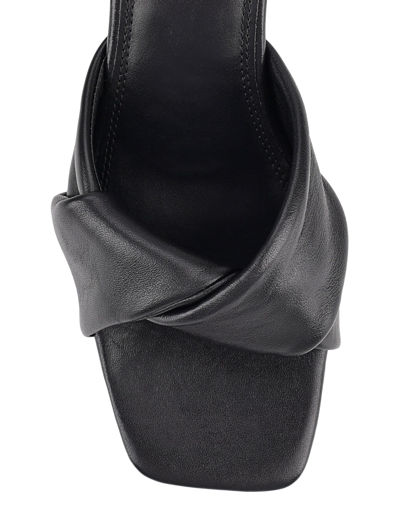 Black Leather Story Block Heel Mules - Comfortable & Stylish Women's Shoes for Office, Party & Casual Wear
