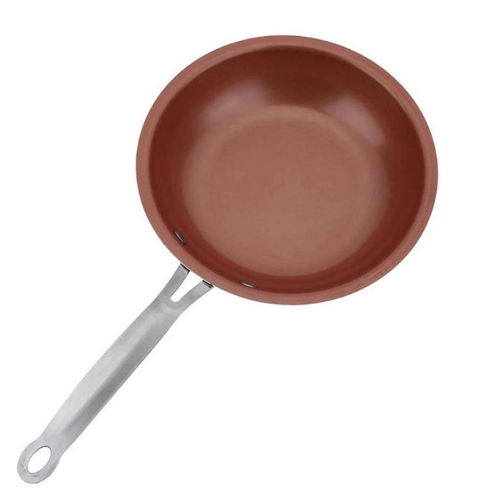 24cm Non-Stick Copper Frying Pan with Ceramic Coating - Oven & Induction Safe Titanium Skillet for Sauteing, Frying & Stir-Frying - Perfect for Home Cooking & Professional Kitchens