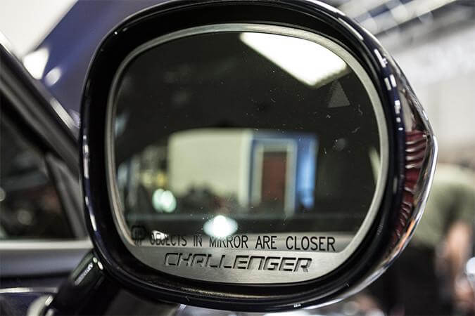 American Car Craft Dodge Challenger Side Mirror Trim Cover - Fits All Models 2008-2023 | Chrome Exterior Accessory for Enhanced Style & Protection (Perfect for Car Shows, Daily Driving & Custom Builds)