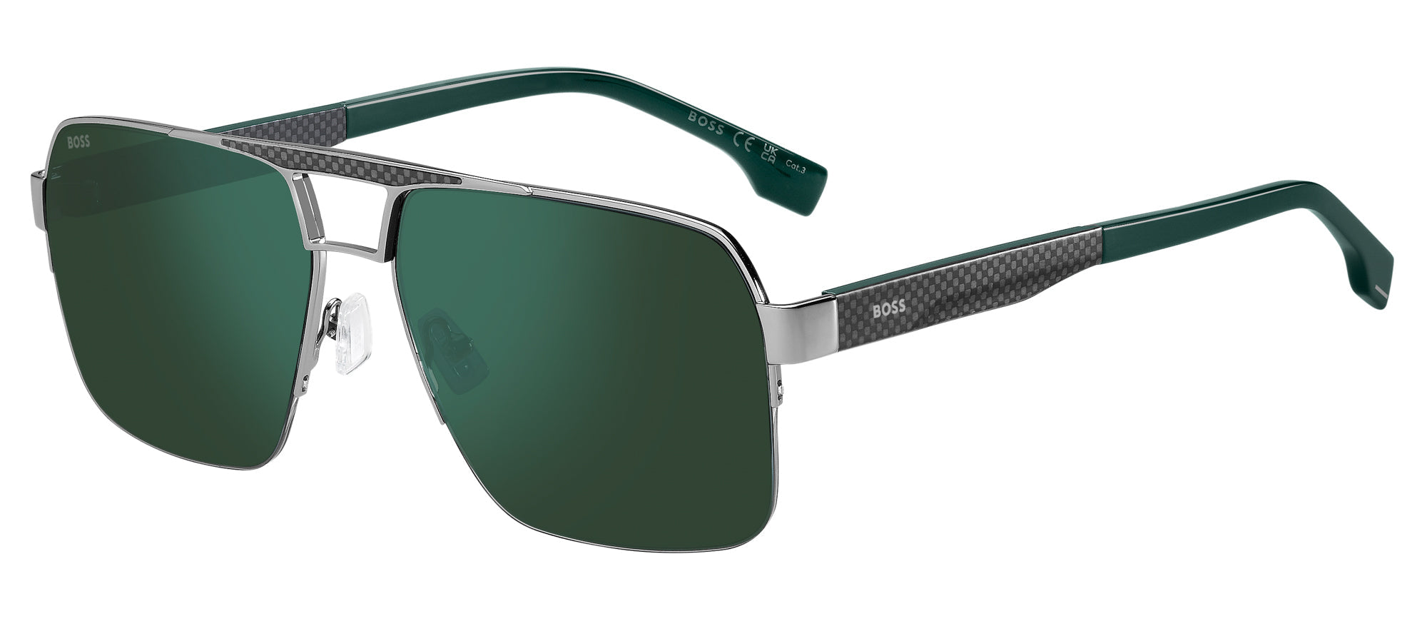 Boss 1767 S Sunglasses for Men - Polarized Aviator Style with UV Protection - Perfect for Driving, Outdoor Sports & Summer Fashion