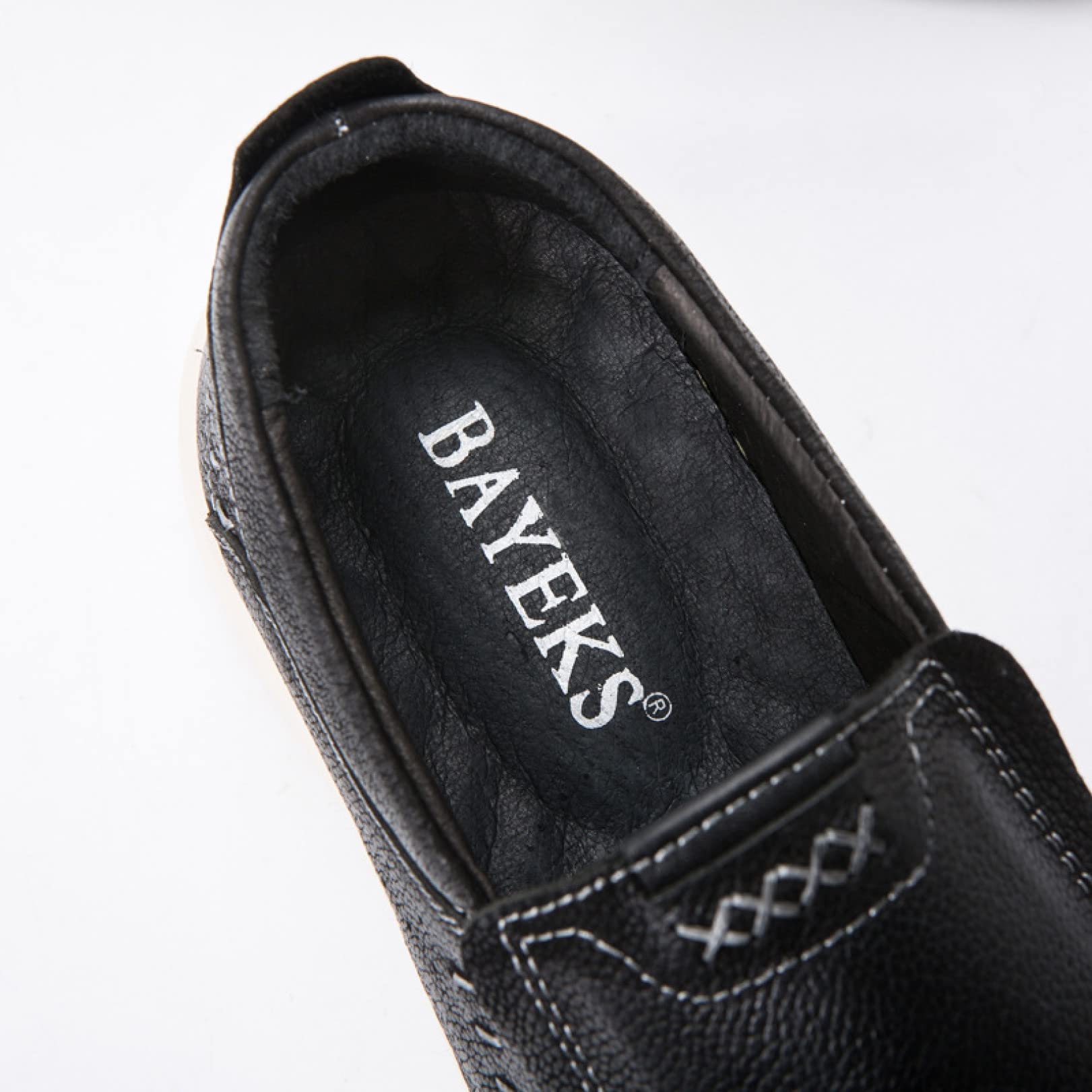 Hoxekle Men's Leather Slip-On Loafers - Ultra Lightweight Comfortable Casual Shoes for Walking & Office Wear - Perfect for Business, Travel & Everyday Use