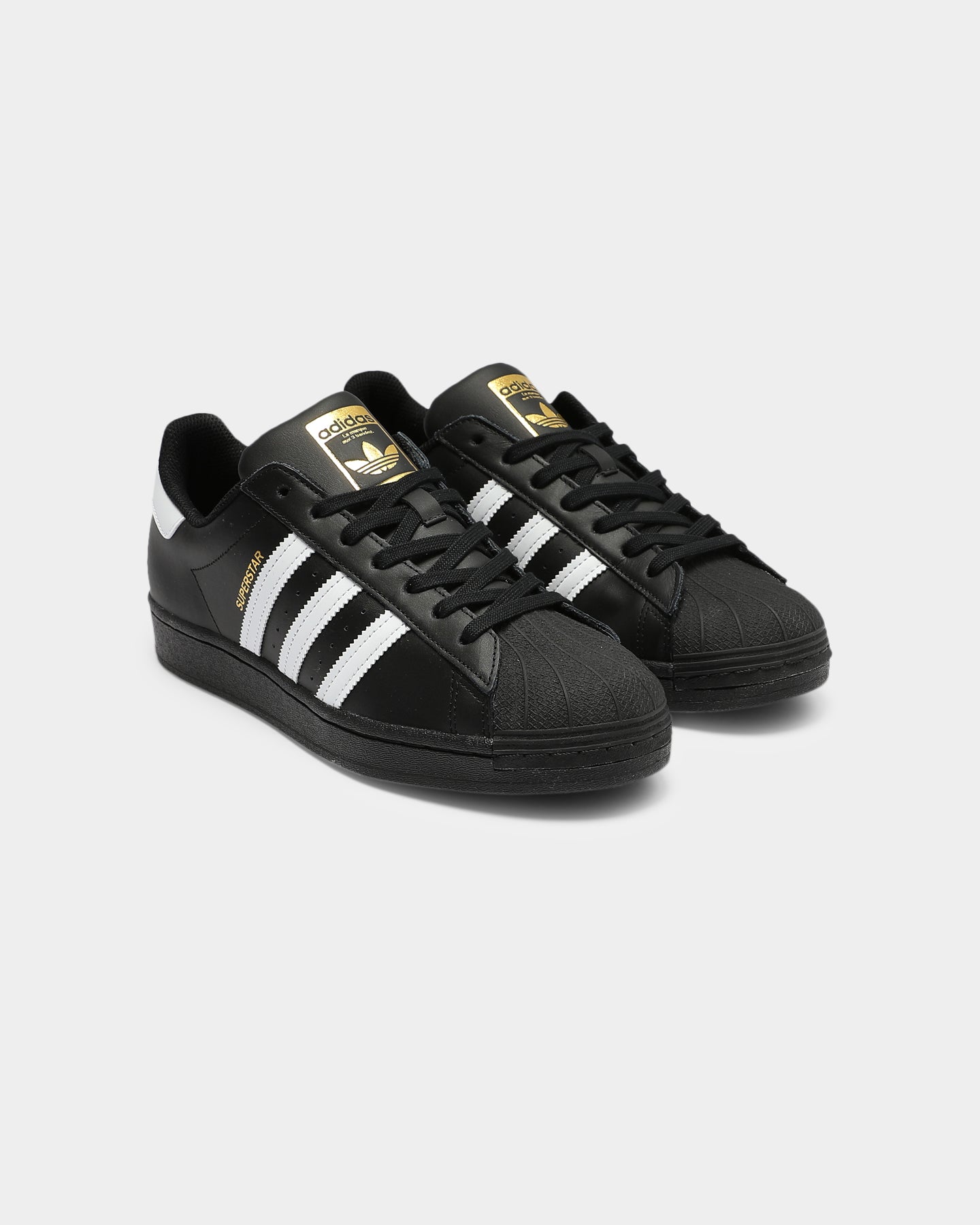 Adidas Men's Superstar Sneakers - Classic Black & White Low-Top Shoes for Casual Wear, Street Style & Everyday Comfort