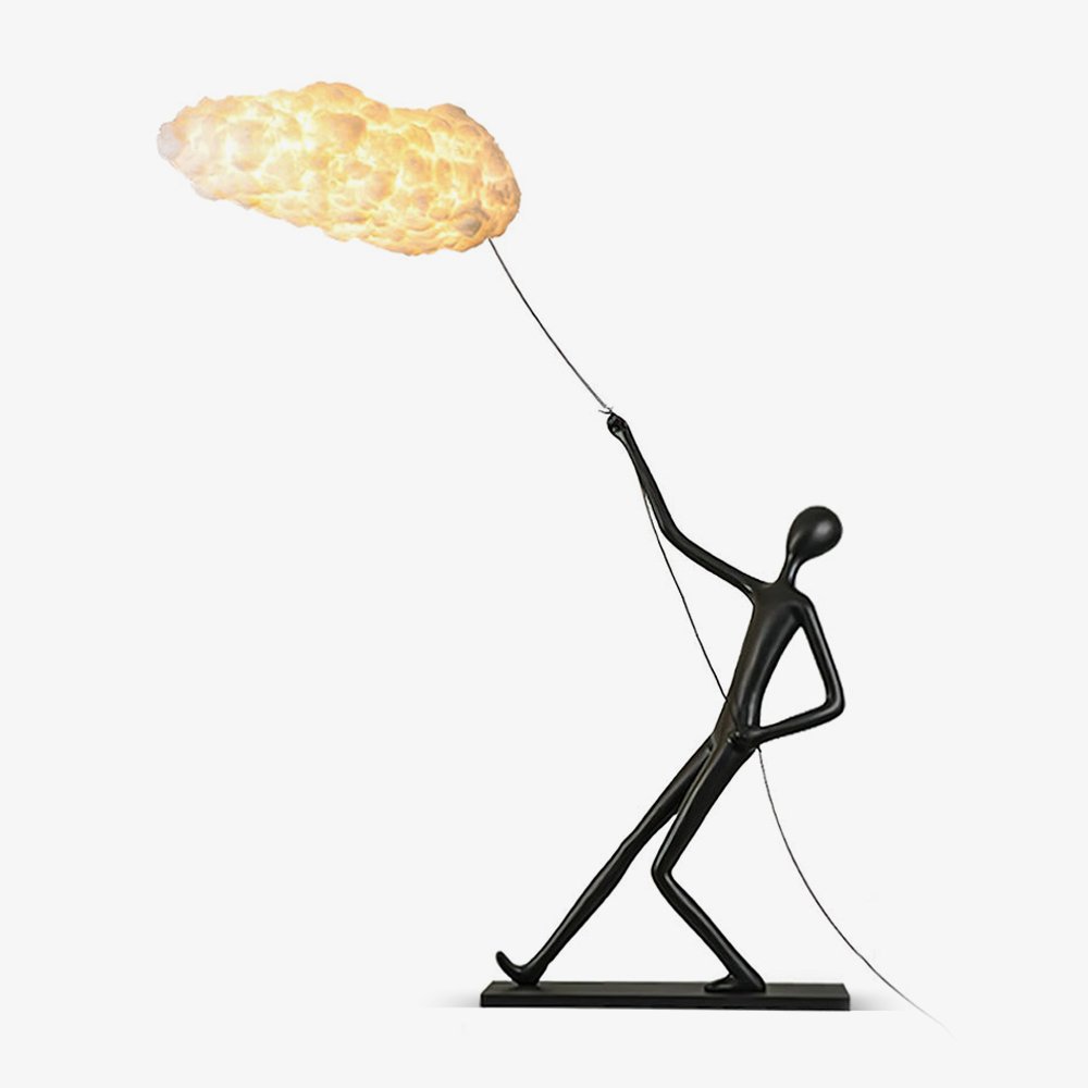 Atlas Cloud Sculpture Floor Lamp - Modern LED Standing Light for Living Room, Bedroom & Office - Dimmable Ambient Lighting for Home Decor & Relaxation