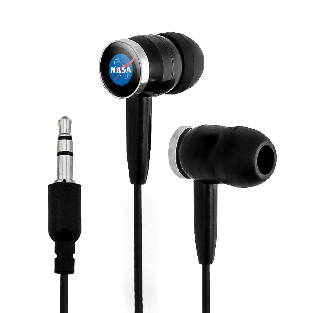 Official NASA Meatball Logo In-Ear Earbud Headphones - Wireless Bluetooth Earphones for Music, Calls & Gaming - Perfect for Space Enthusiasts, Students & Commuters