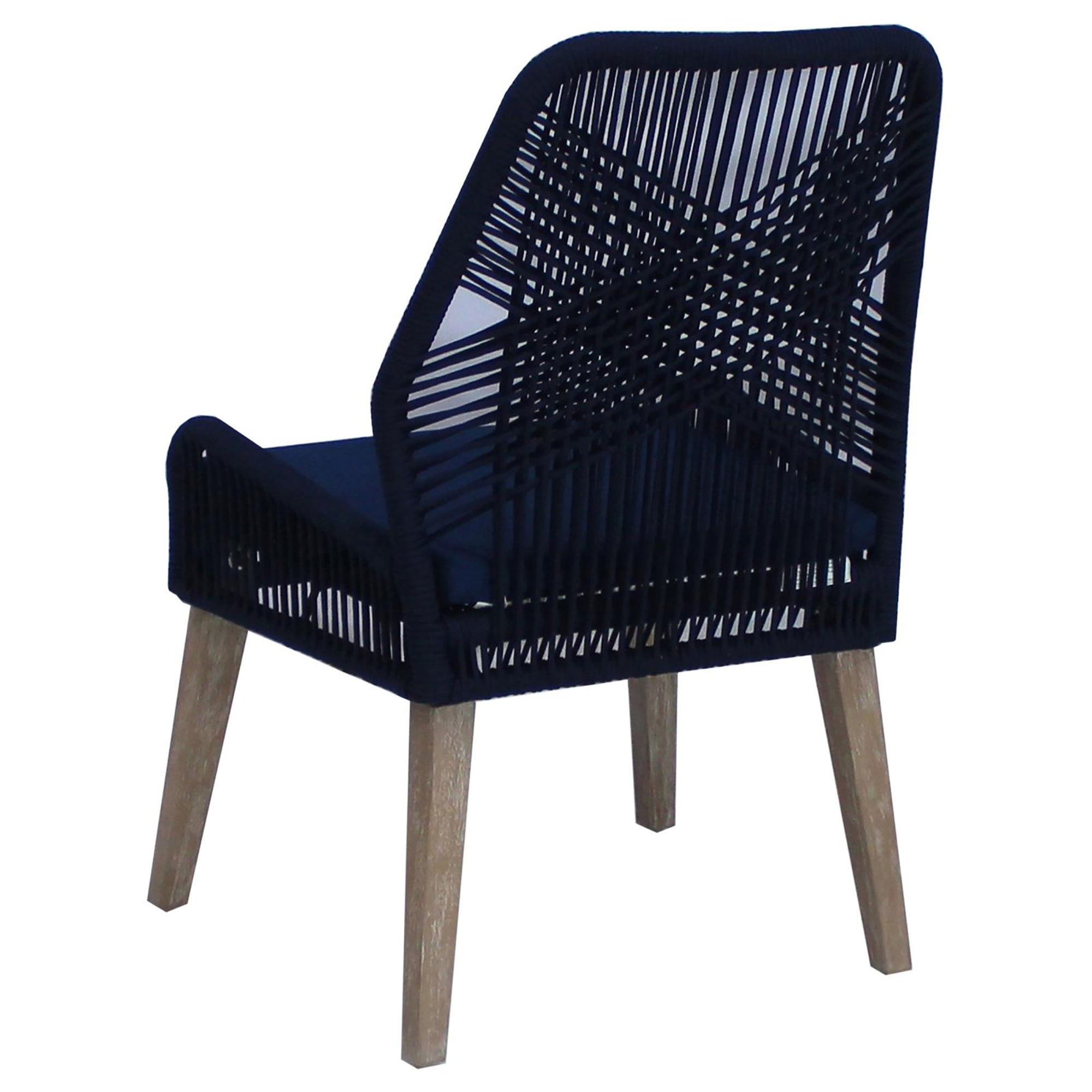 Dark Navy Upholstered Side Chairs (Set of 2) - Modern Dining Room Accent Chairs for Kitchen, Breakfast Nook or Office