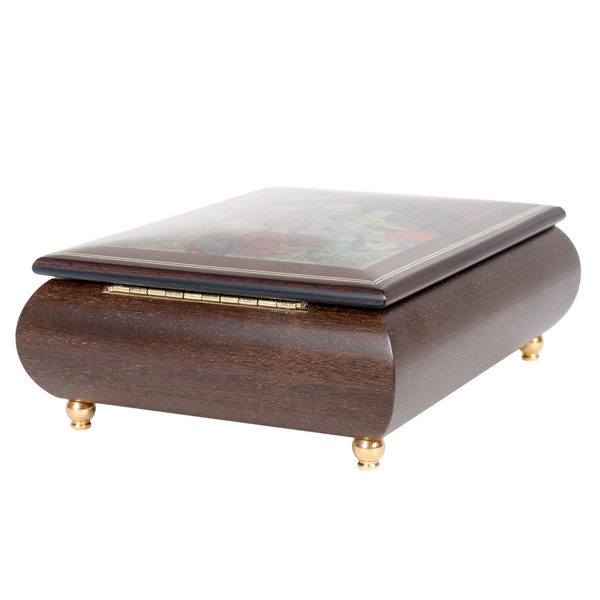 Van Gogh Irises Art Music Jewelry Box - Handmade Wooden Keepsake Box with Customizable Tune | Perfect Gift for Music Lovers & Art Collectors (Home Decor, Wedding Present, Anniversary Gift)