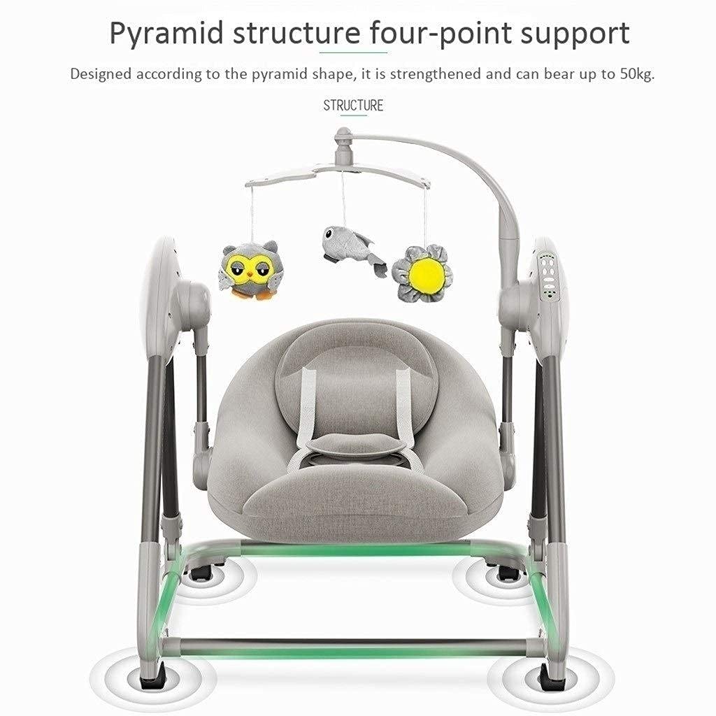Portable Baby Rocking Chair with Soothing Vibration & Music - Newborn Bouncer Swing for Boys & Girls (Blue) | Nursery, Bedroom & Travel Use